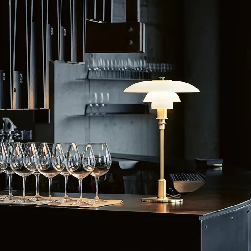 Junips | Scandinavian Dimmable Table Lamp – Modern Danish Designer Iron & Glass Lamp