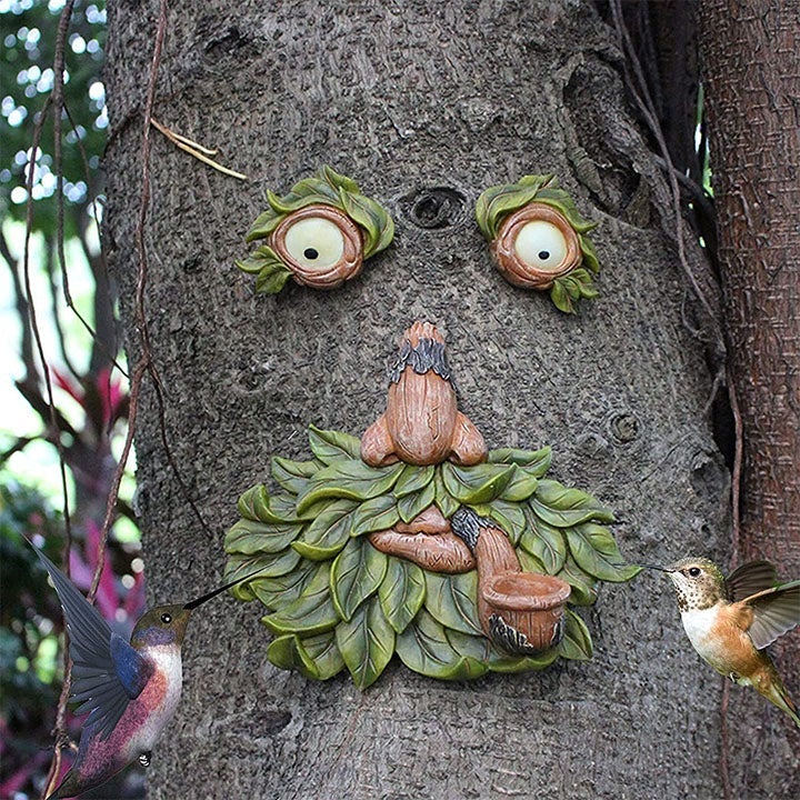Junips | Eyes of Nature: Tree Face Bird Feeder Station