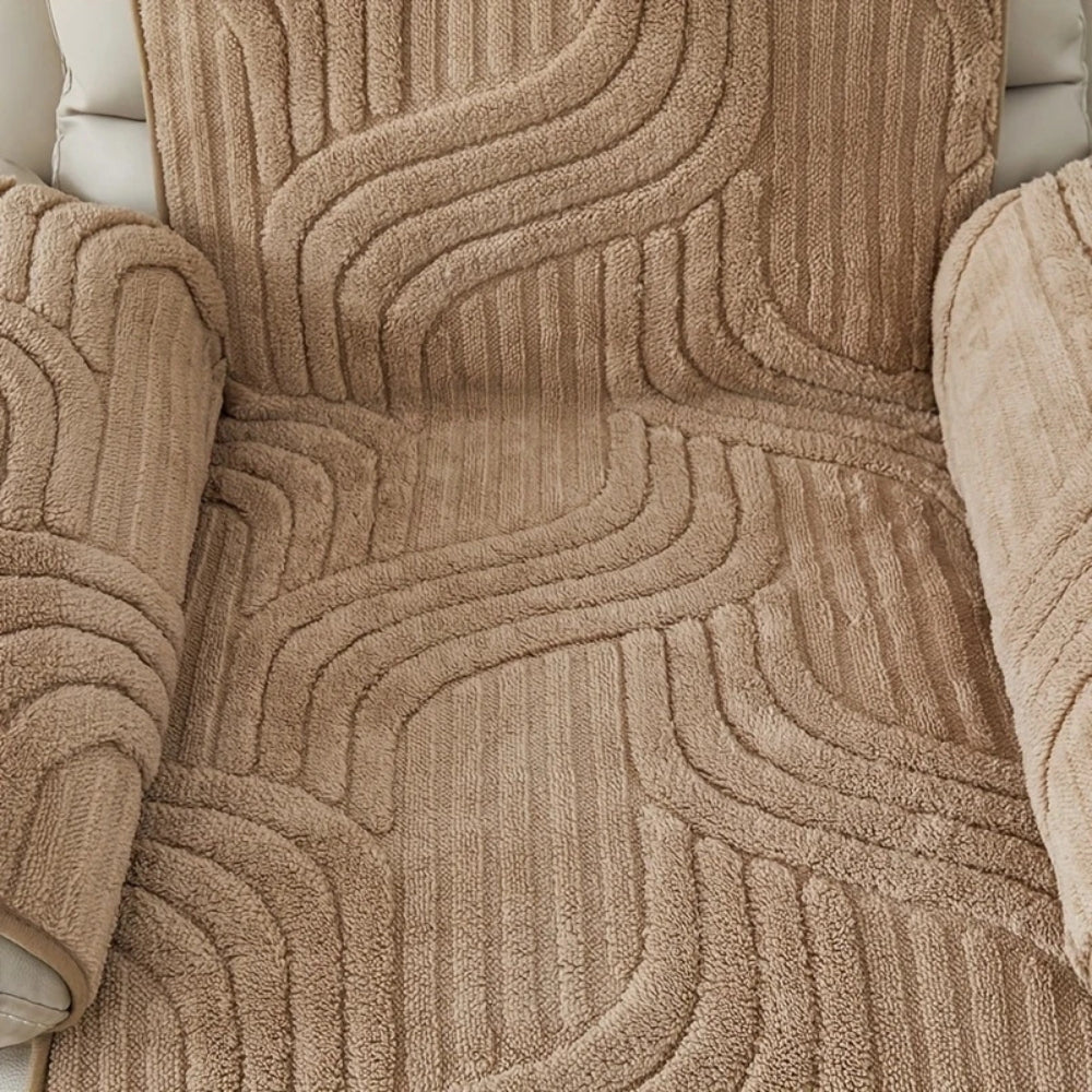 Junips | Silven Plush Thickened Anti-Slip Recliner Sofa Cover