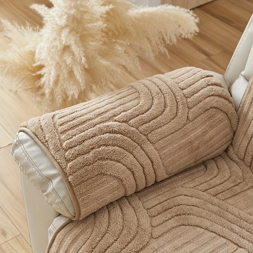 Junips | Silven Plush Thickened Anti-Slip Recliner Sofa Cover
