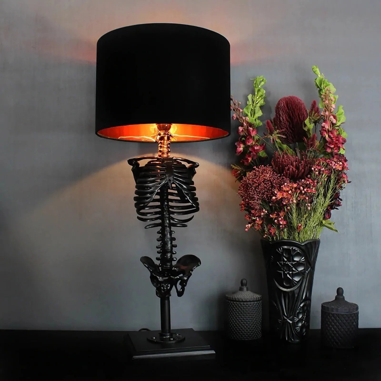 Junips | Handcrafted Gothic Skeleton Table Lamp