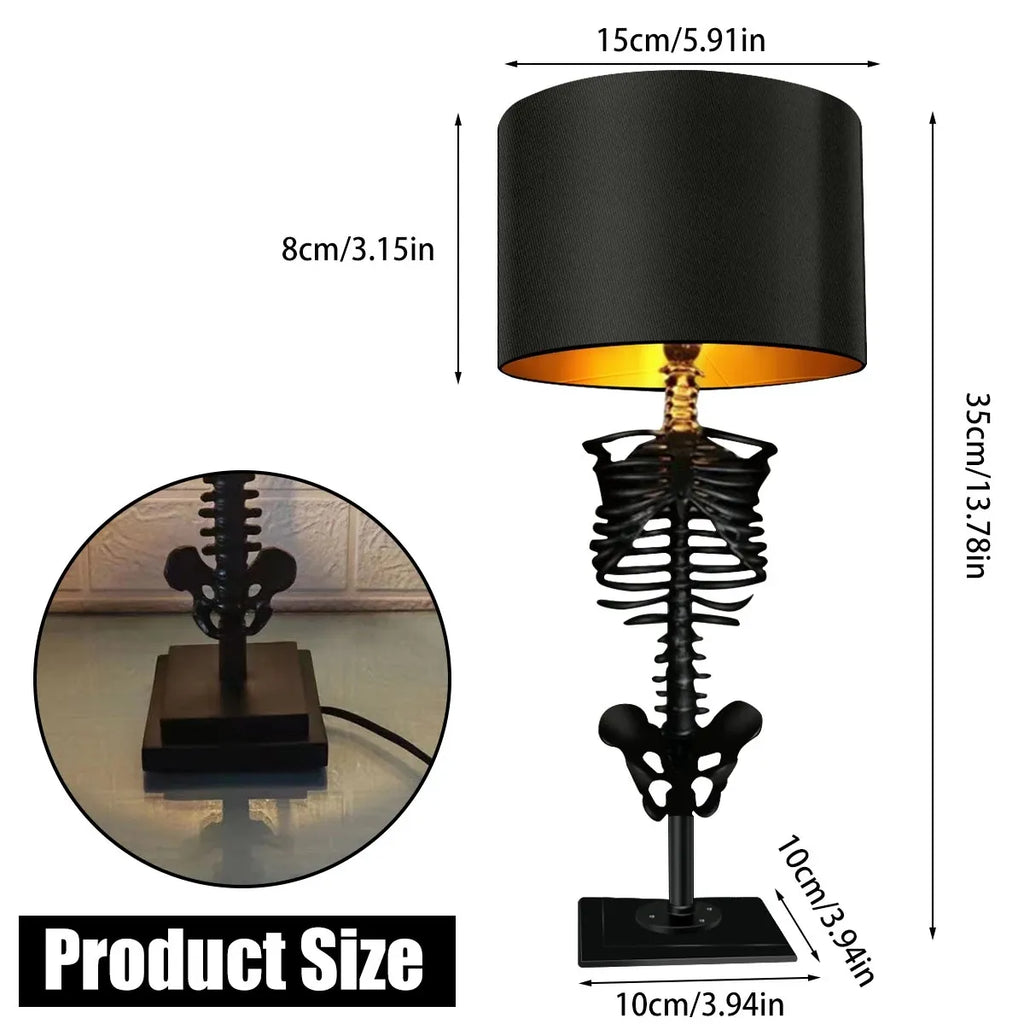 Junips | Handcrafted Gothic Skeleton Table Lamp