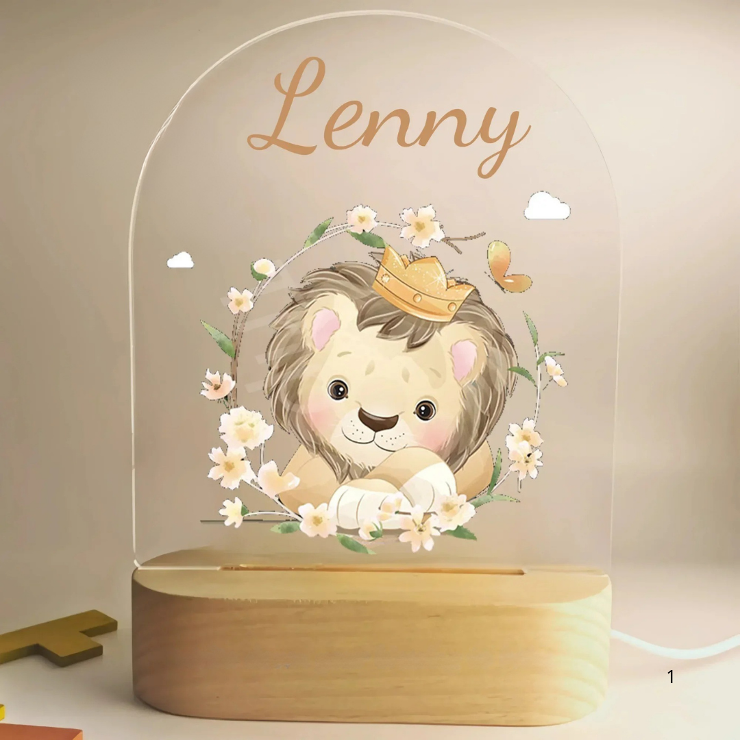 Junips | Personal Night Light with Name – Soft Warm LED Lighting for Children
