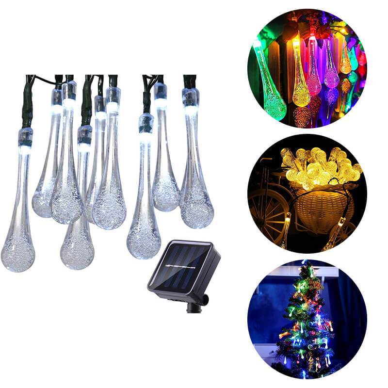 Junips | Solar Water Droplet String Lights