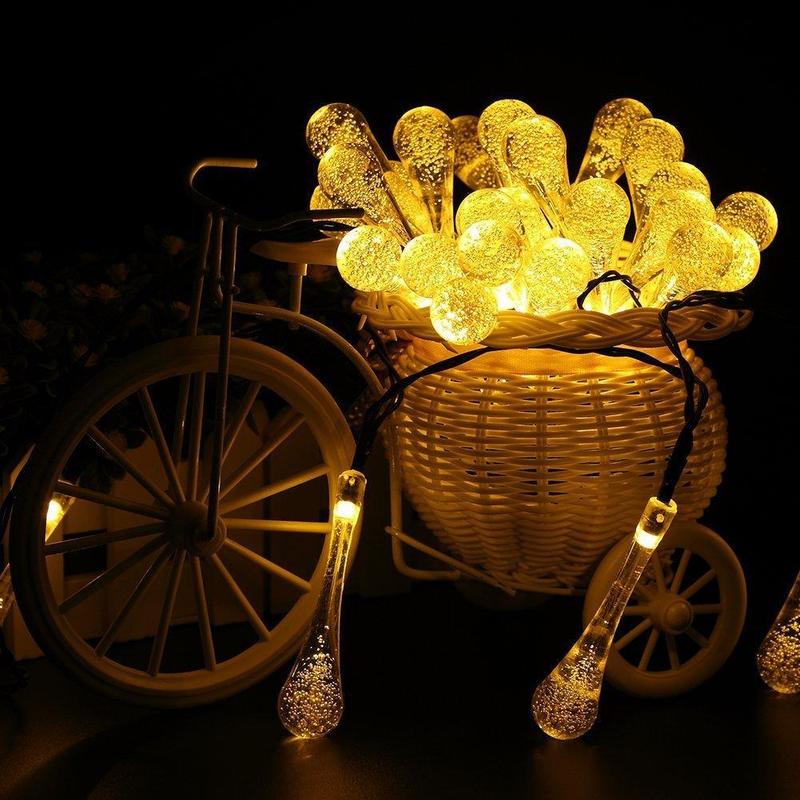 Junips | Solar Water Droplet String Lights