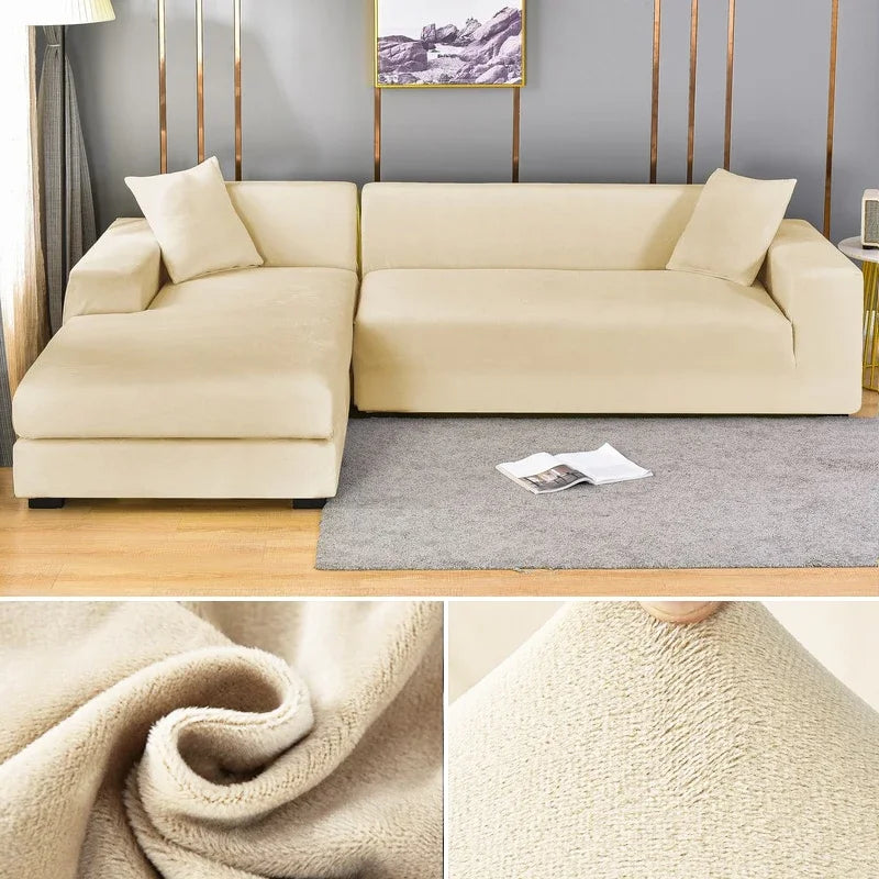 Junips | Luxury Stretch-Velvet Sofa Cover – Stylish Protection for Any Sofa