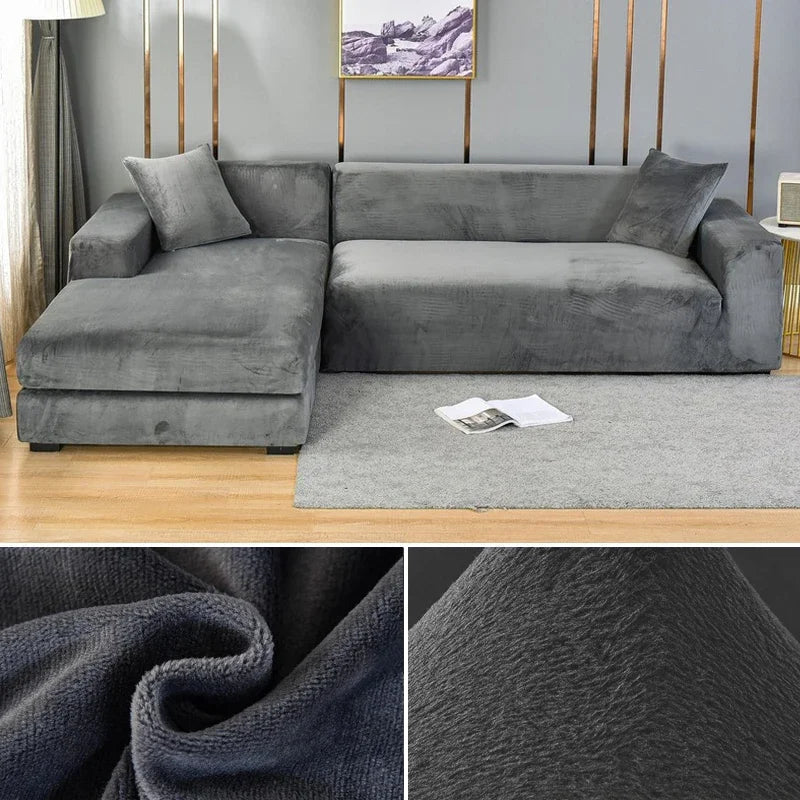 Junips | Luxury Stretch-Velvet Sofa Cover – Stylish Protection for Any Sofa