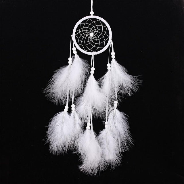 Junips | Simple creative home decor ornaments dreamcatcher car pendant (White)