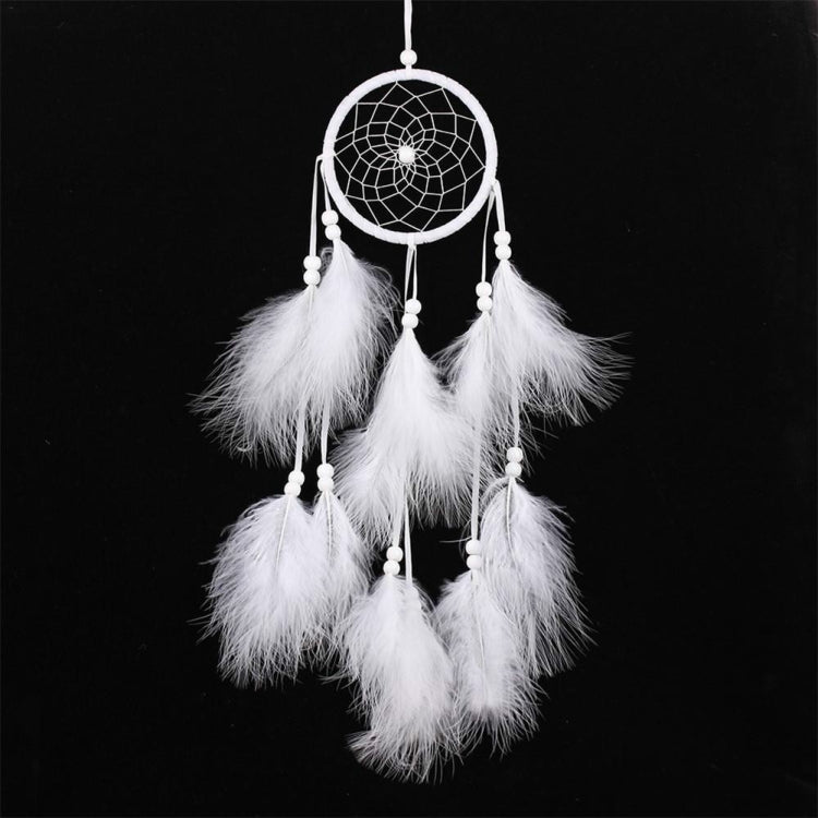 Junips | Simple creative home decor ornaments dreamcatcher car pendant (White)
