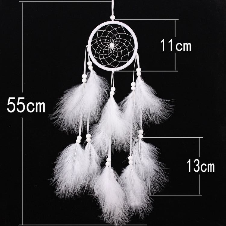 Junips | Simple creative home decor ornaments dreamcatcher car pendant (White)