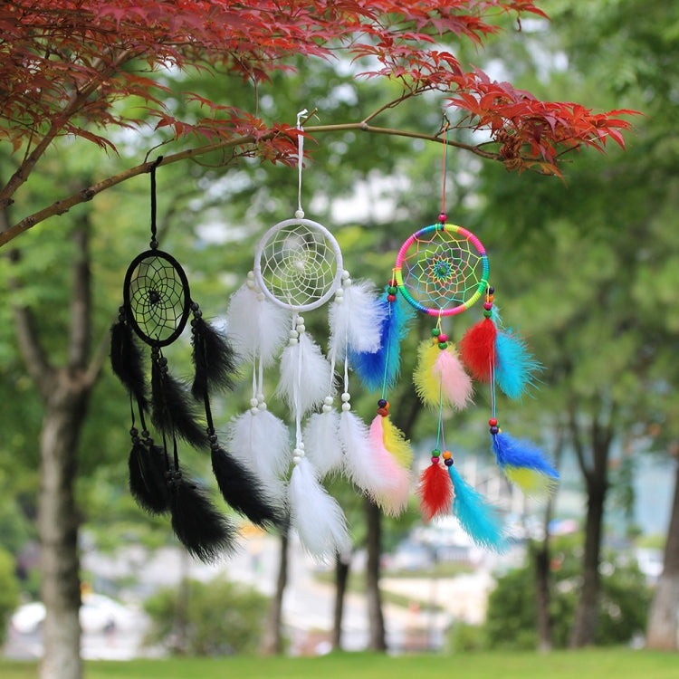 Junips | Simple creative home decor ornaments dreamcatcher car pendant (White)
