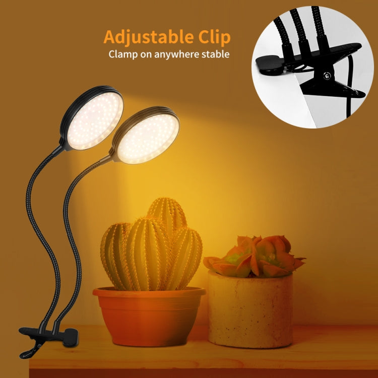 Junips | LED Plant Growth Lamps USB Remote Control Clip Waterproof Full Spectrum Natural White Seedling Plant Light, Power: 60W Four Head