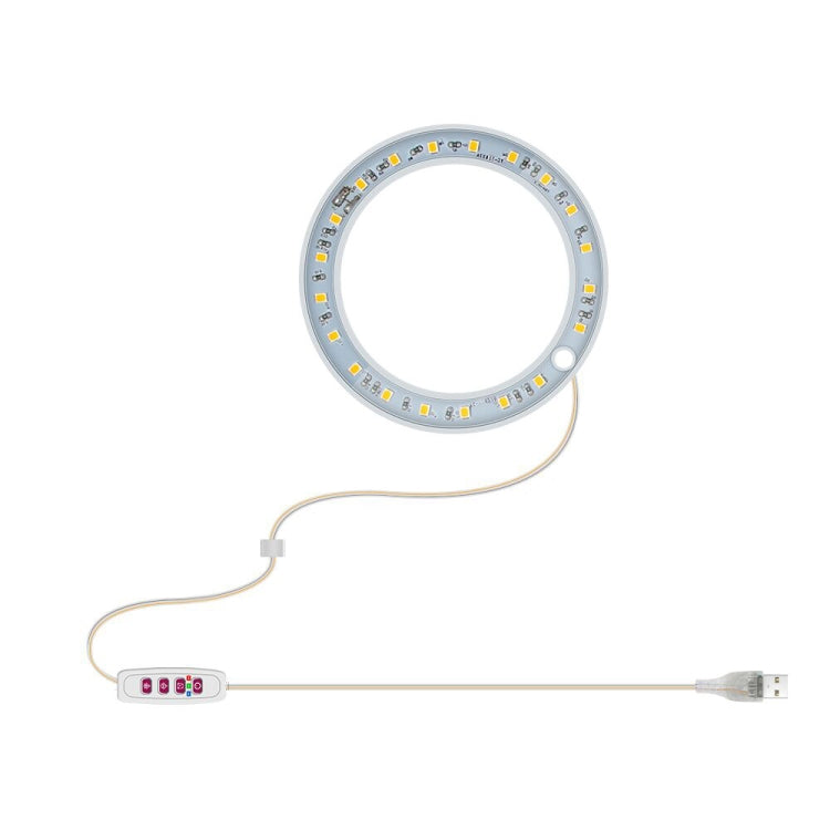 Junips | LED Plant Growth Lamp Full Spectrum Intelligent Timer Indoor Fill Light Ring Plant Lamp, Power: One Head (Sunshine)