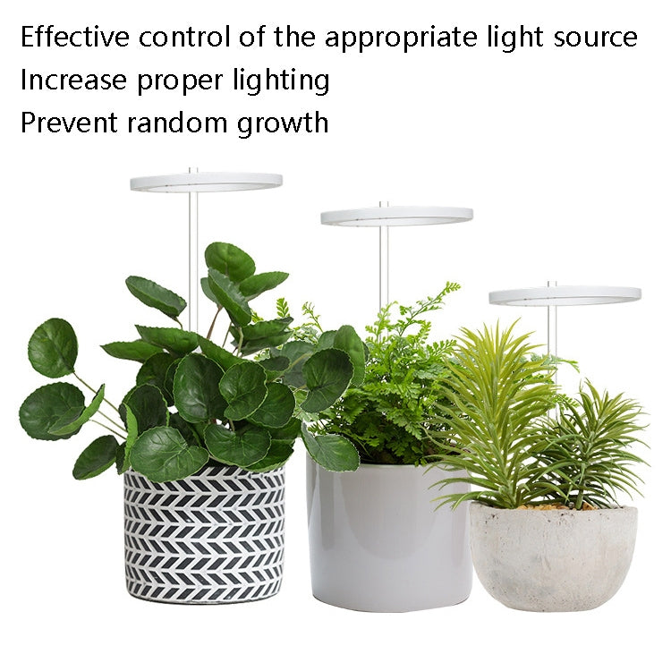 Junips | LED Plant Growth Lamp Full Spectrum Intelligent Timer Indoor Fill Light Ring Plant Lamp, Power: One Head (Sunshine)