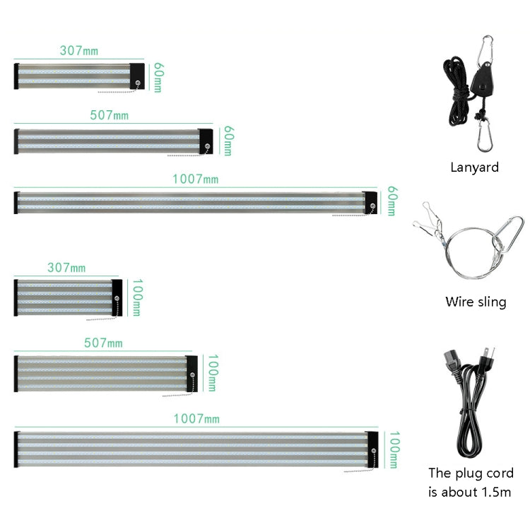 Junips | LED growth lamp full spectrum plant light tube, Style: Small double row 100 cm (EU plug)