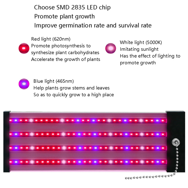 Junips | LED growth lamp full spectrum plant light tube, Style: Small double row 100 cm (EU plug)