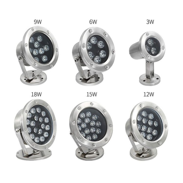 Junips | LED Underwater Light Pool Fish Pond Fountain Waterproof Landscape Light 24W (Warm White)