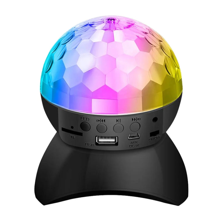Junips | Home LED Magic Ball Lights Bounce Ambient Lamps Room Sound Lights Balls, Color: Charging Model Black (RGB Colored 5W)