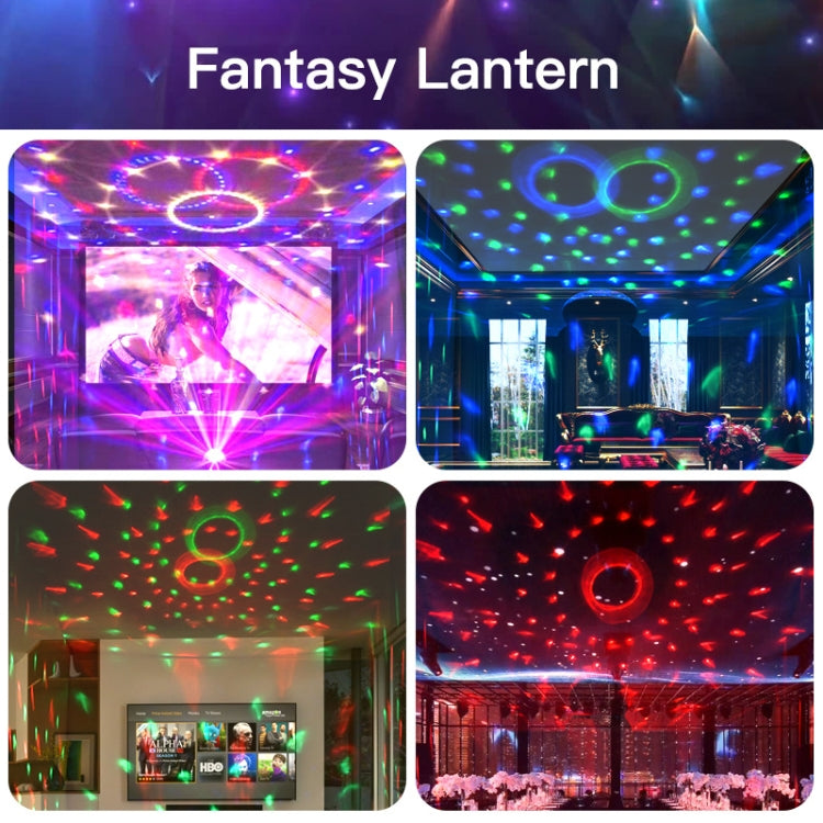 Junips | Home LED Magic Ball Lights Bounce Ambient Lamps Room Sound Lights Balls, Color: Charging Model Black (RGB Colored 5W)