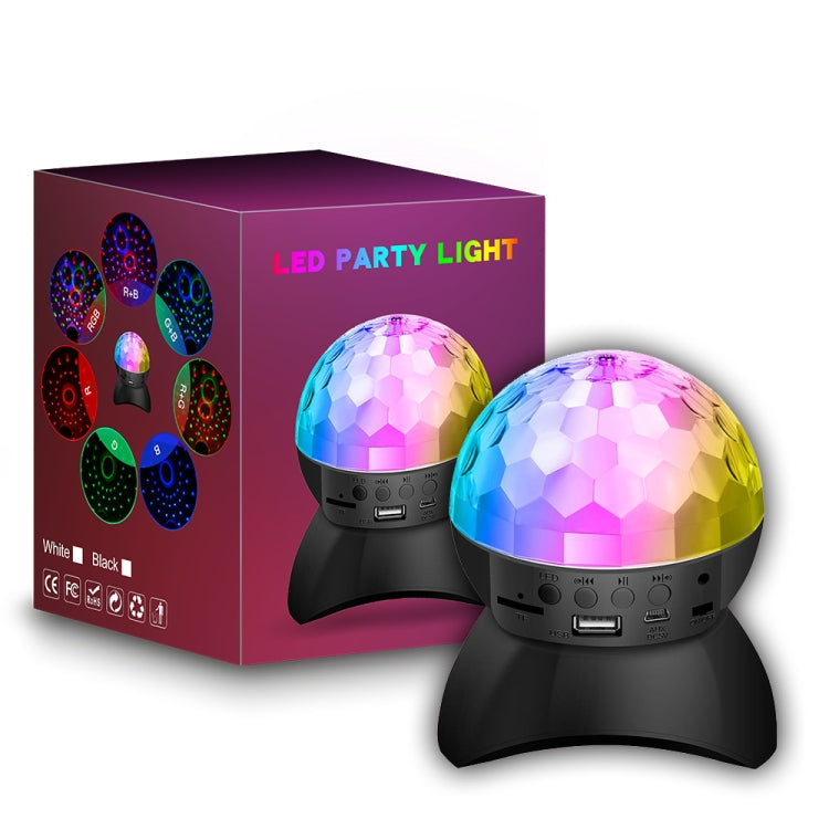 Junips | Home LED Magic Ball Lights Bounce Ambient Lamps Room Sound Lights Balls, Color: Charging Model Black (RGB Colored 5W)