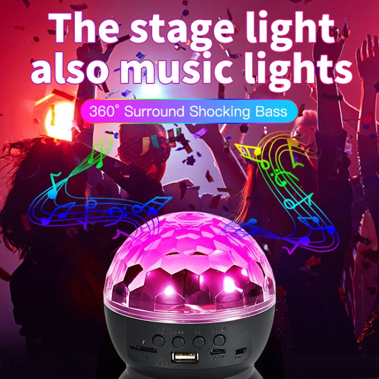 Junips | Home LED Magic Ball Lights Bounce Ambient Lamps Room Sound Lights Balls, Color: Charging Model Black (RGB Colored 5W)