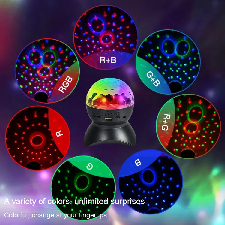 Junips | Home LED Magic Ball Lights Bounce Ambient Lamps Room Sound Lights Balls, Color: Charging Model Black (RGB Colored 5W)
