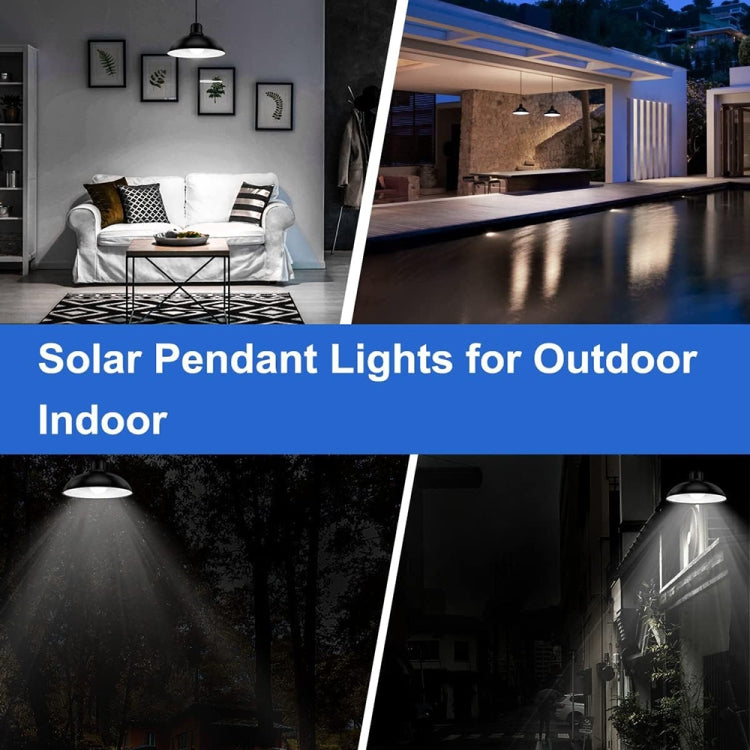 Junips | IP65 Waterproof Outdoor Solar LED Light Bulb Chandelier Indoor Lights, Specification: Simple White Light with Remote Control