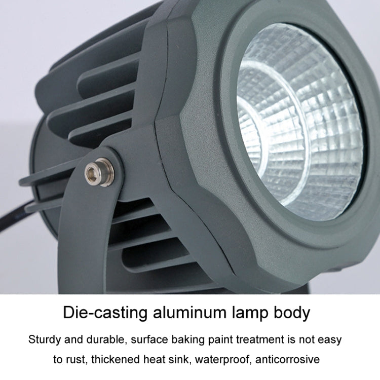 Junips | LED Floodlight COB Outdoor Waterproof Spotlight Billboard Lamps Garden Lamp, Color: 10W 7 Colors