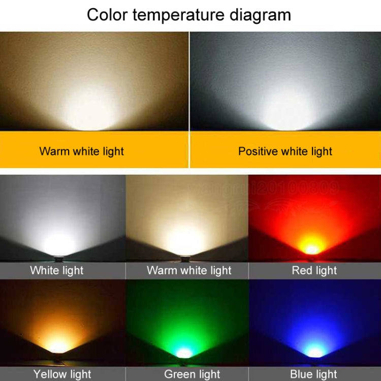 Junips | LED Floodlight COB Outdoor Waterproof Spotlight Billboard Lights Garden Lamp, Color: 30W 4 Colors Selection 1