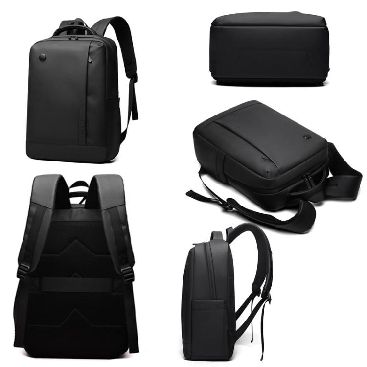 Junips | Men's 14-Inch Laptop Backpack Waterproof Large Capacity Business Commuter Backpack (Black)