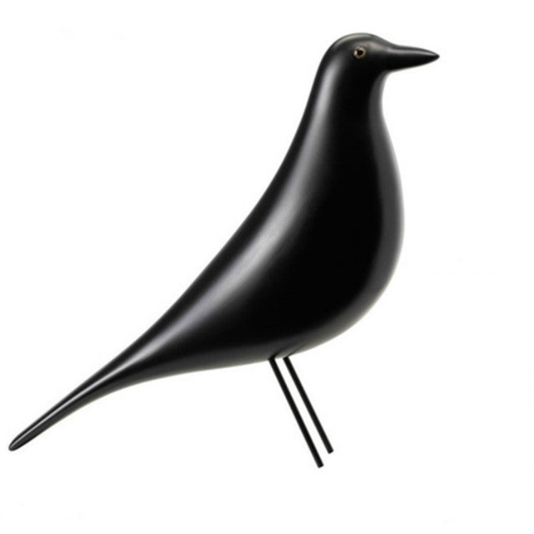 Junips | Resin Craft Bird Figurine Office Ornaments Home Decoration Accessories (Black)
