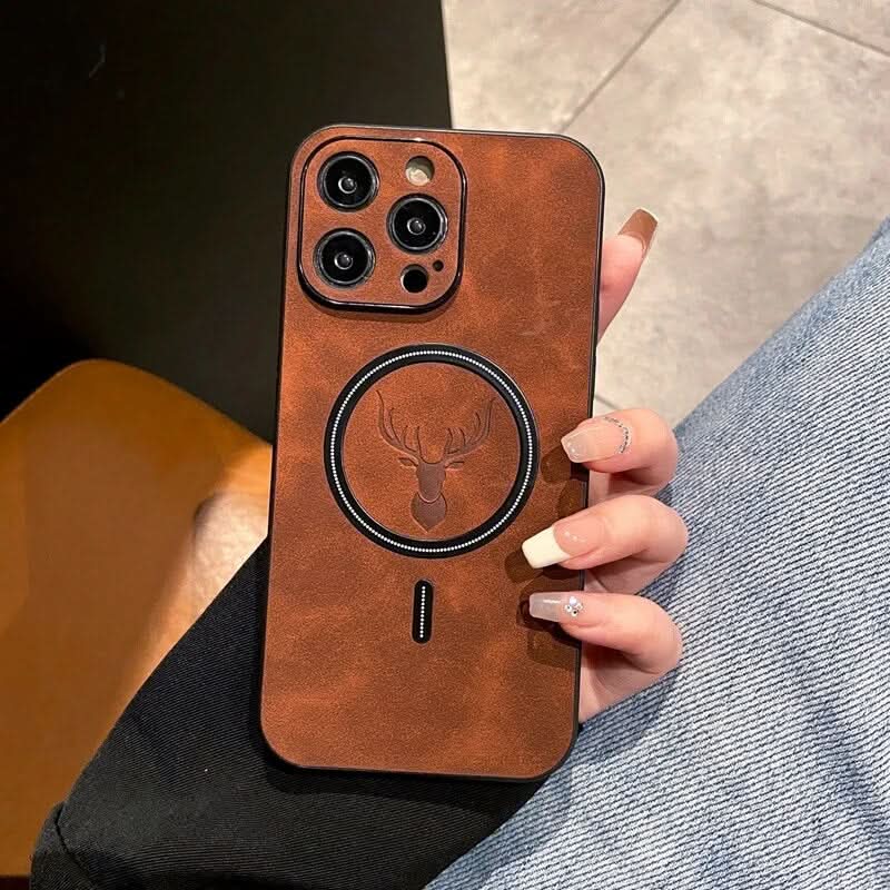 Junips | Deer Leather iPhone Case MagSafe Wireless Charging