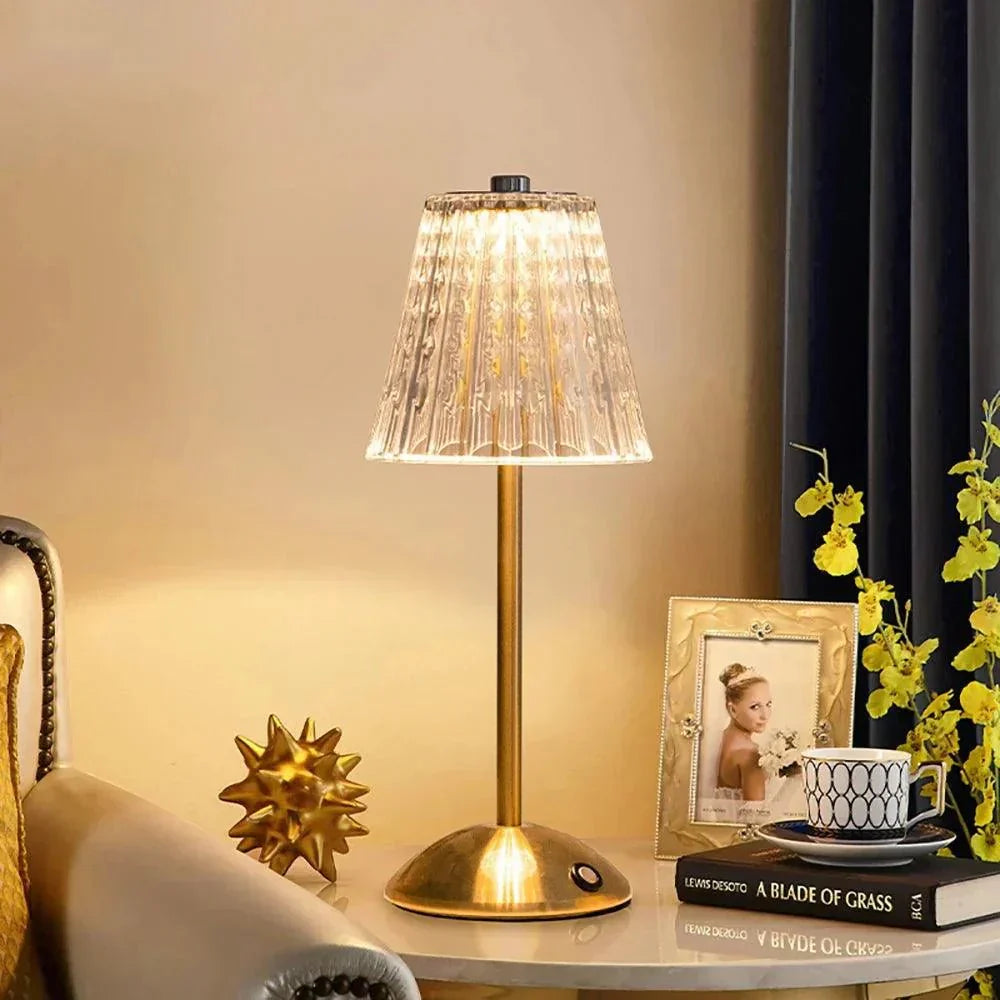 Junips | AuraGlow Table Lamp - Rechargeable LED Lamp with Dimming Function