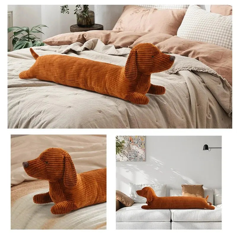 Junips | Dog cuddly toy - DogPillow - Fluffy - Soft and durable - Dachshund