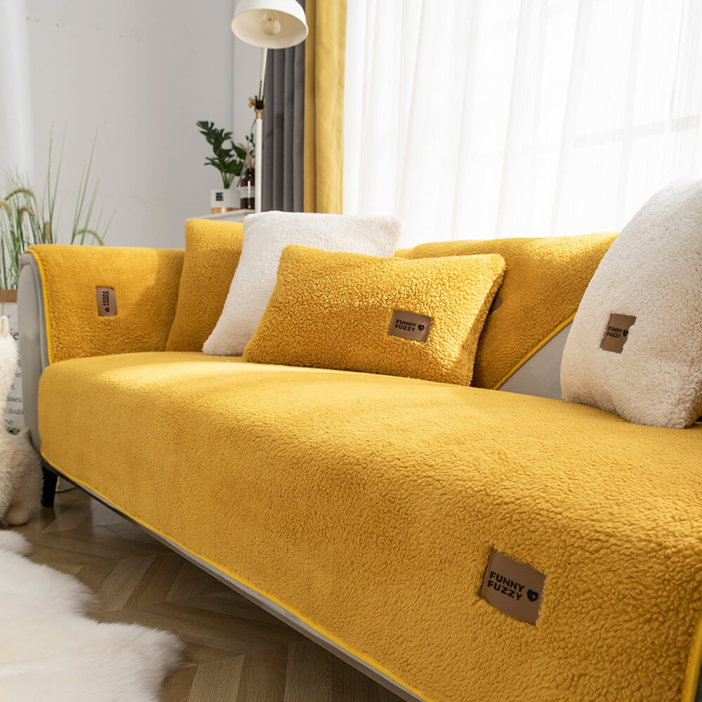 Junips | Sofa cover fleece waterproof non-slip washable