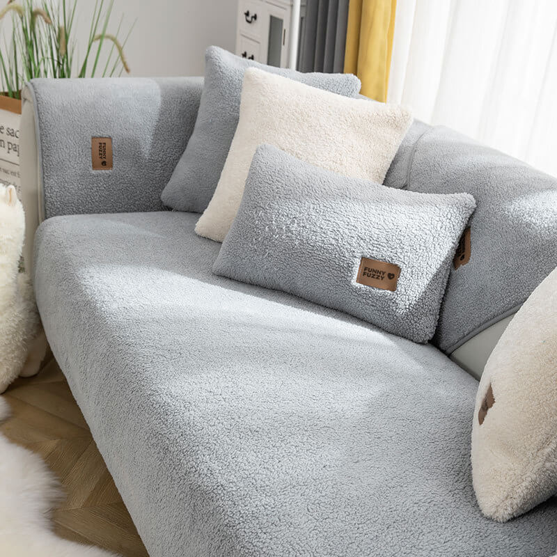 Junips | Sofa cover fleece waterproof non-slip washable