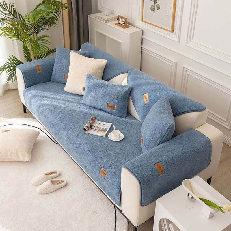Junips | Sofa cover fleece waterproof non-slip washable