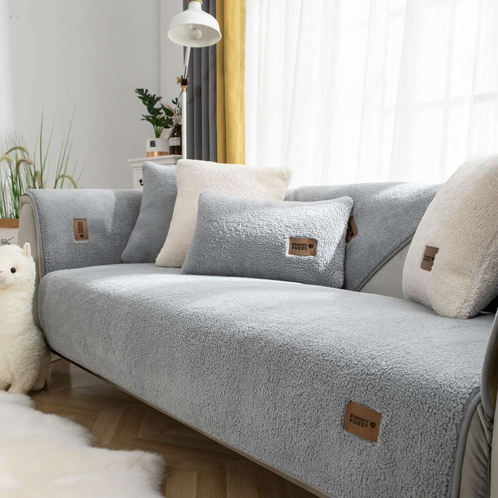 Junips | Sofa cover fleece waterproof non-slip washable