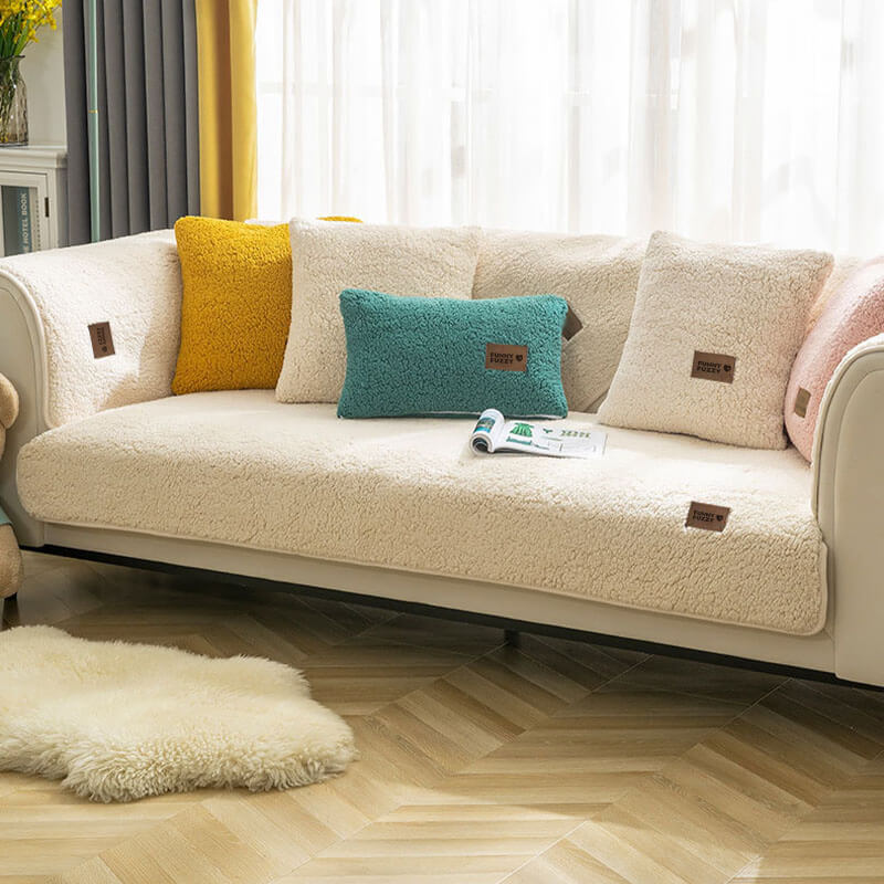 Junips | Sofa cover fleece waterproof non-slip washable