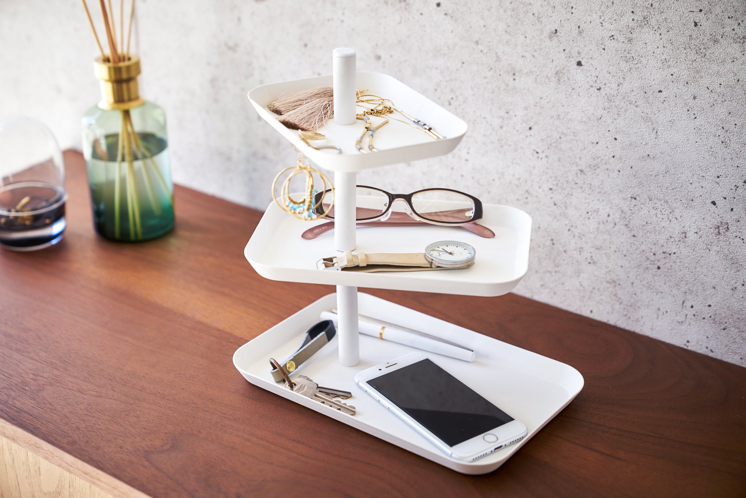 Junips | Three-Tier Accessory Tray - Steel