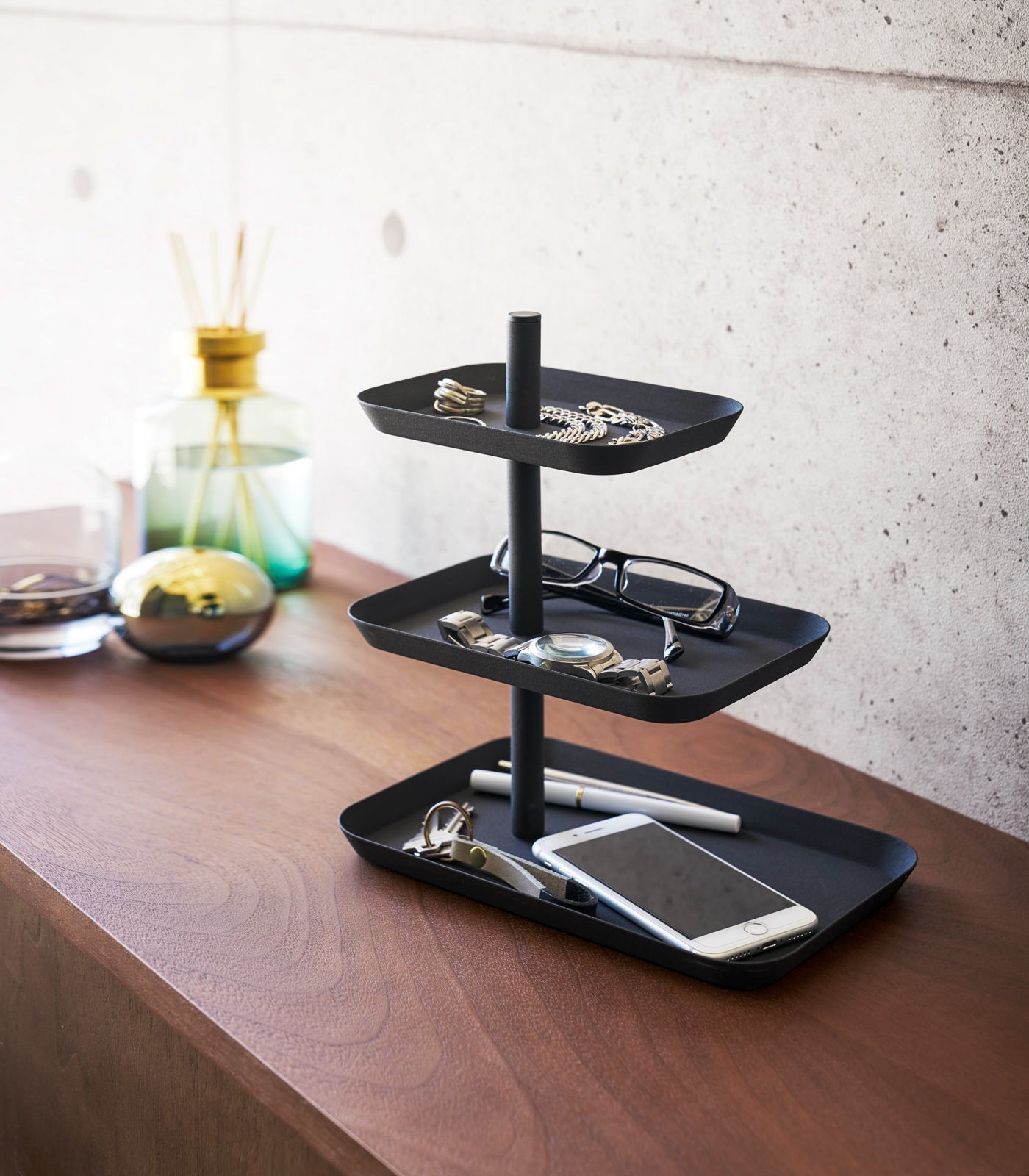 Junips | Three-Tier Accessory Tray - Steel