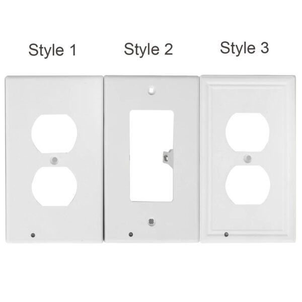 Junips | Pack 4x LED Night Light Outlet Cover | Energy-Efficient, Automatic Sensor & Safe for Kids' Rooms