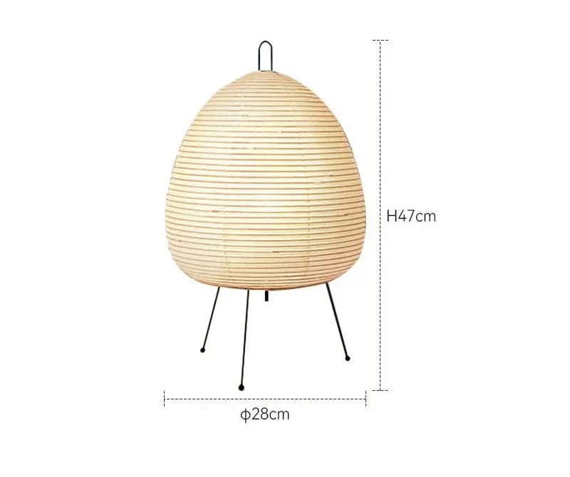 Junips | Elegant table lamp made of rice paper in Japanese design