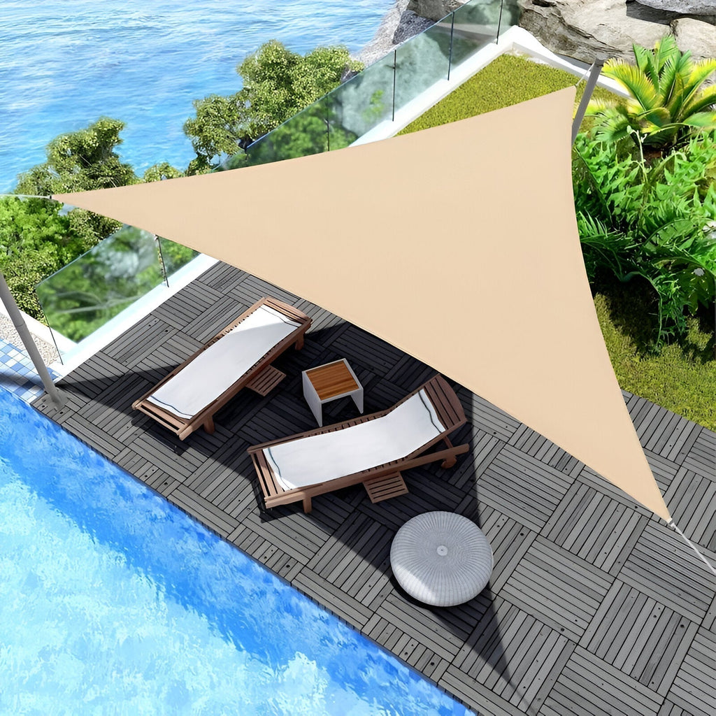 Junips | TriBlocker Sun Sail – Premium Sun Protection, Waterproof Triangle Sail