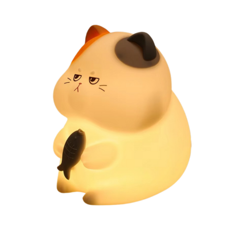 Junips | Rechargeable Silicone Cat Night Light - Soft Touch Mood Lamp