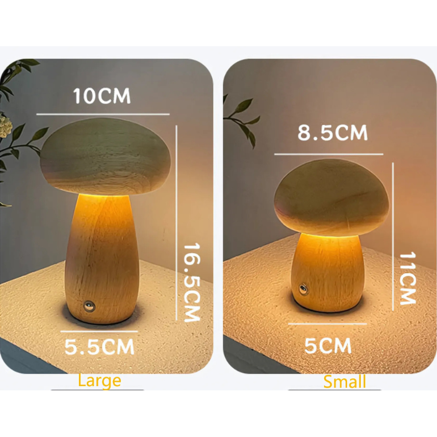 Junips | GlowMush Touch Lamp: Soft Light Decorative LED Table Lamp for Bedroom & Children's Room Ambience