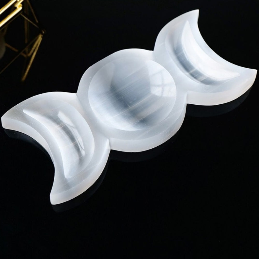 Junips | Moon Divination Selenite Crystal Bowl