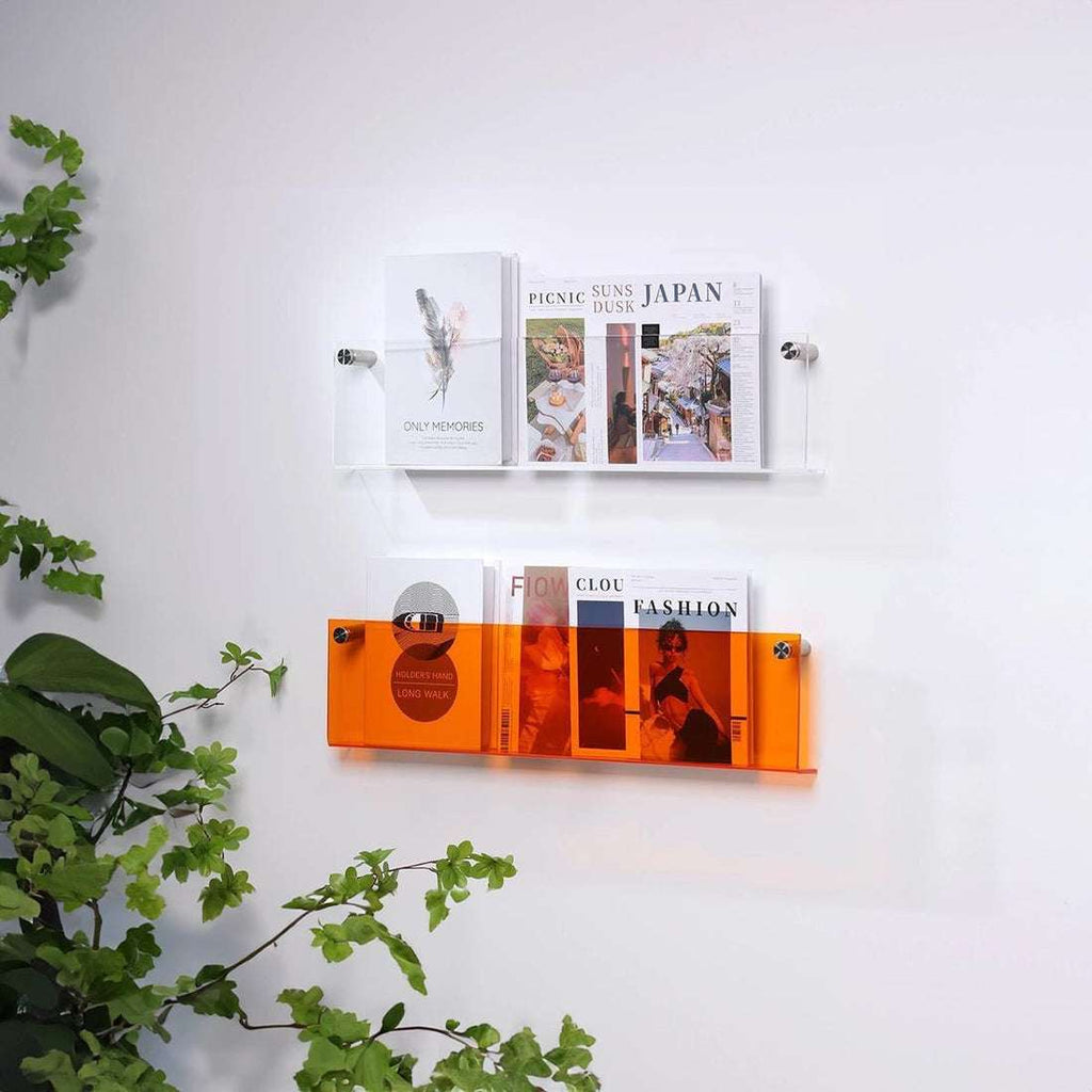 Junips | Acrylic Wall-mounted Floating Magazine Rack