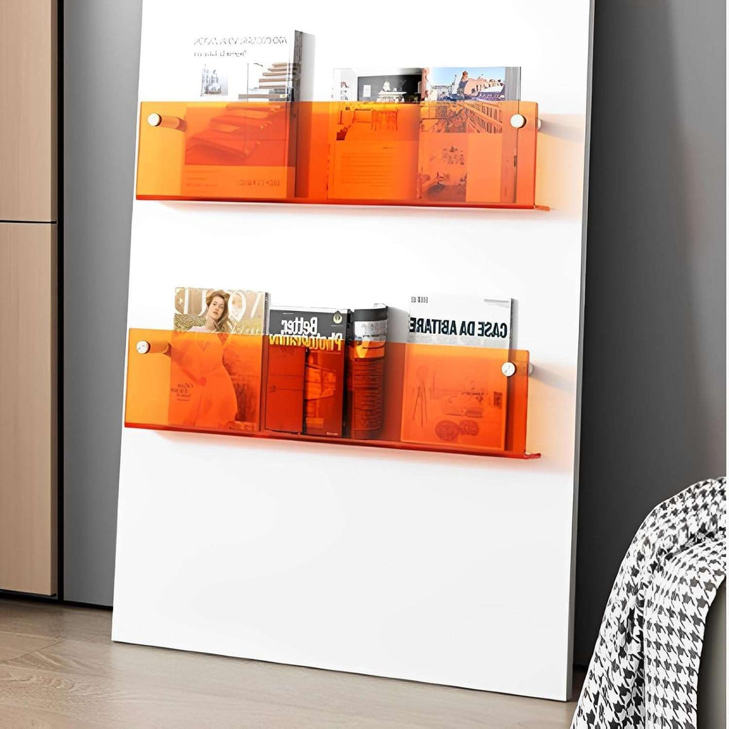 Junips | Acrylic Wall-mounted Floating Magazine Rack