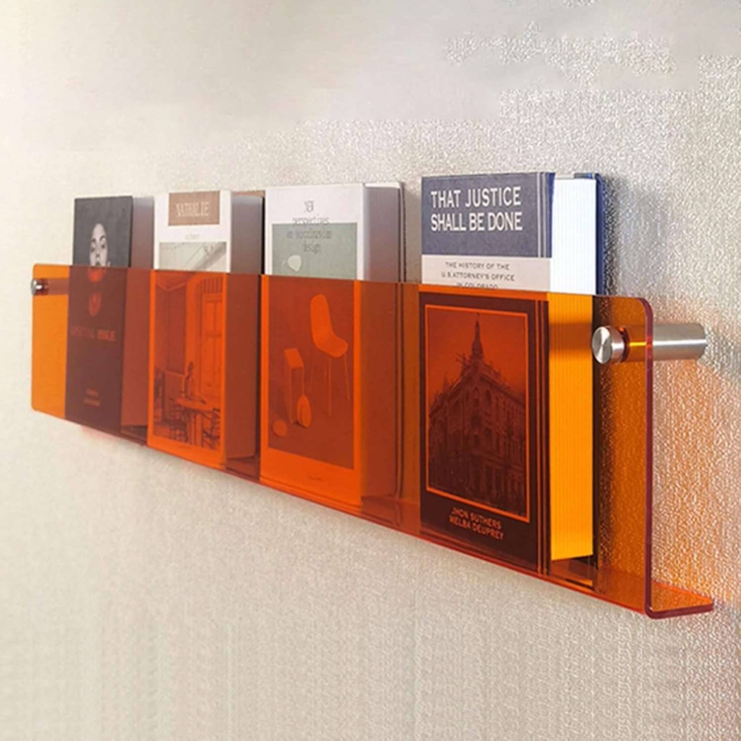 Junips | Acrylic Wall-mounted Floating Magazine Rack